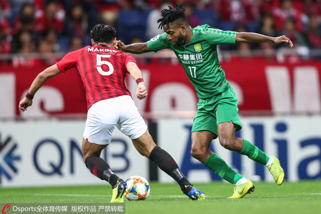 国安客场不敌权健，巴坎布传射但未能助球队逆转比分的简单介绍